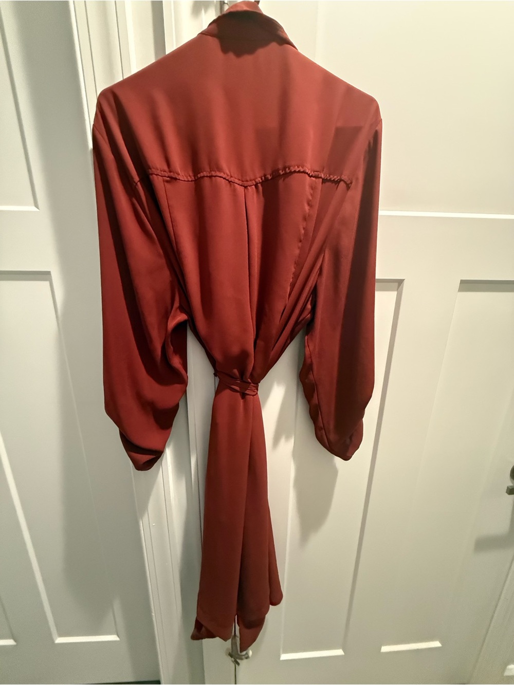 Torrid Sz 3 Rust Drape Trench Jacket with Pockets - Picture 4 of 4